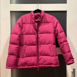 Lands’ End Pink Puffer Jacket